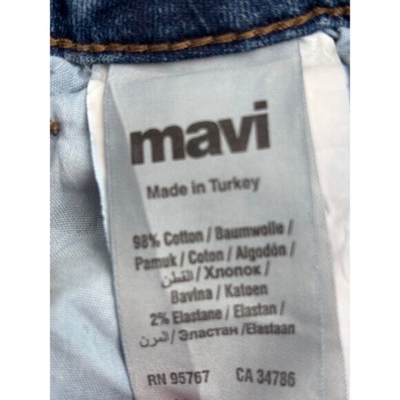 Mavi Jeans Womens 30x29 Blue Denim Slim Straight Leg Medium Wash Low Rise Faded - Picture 5 of 12